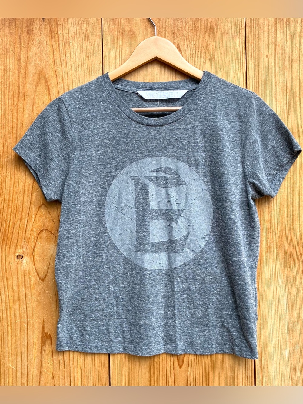 Mother Gray Short Sleeve Tee Shirt Sz Small